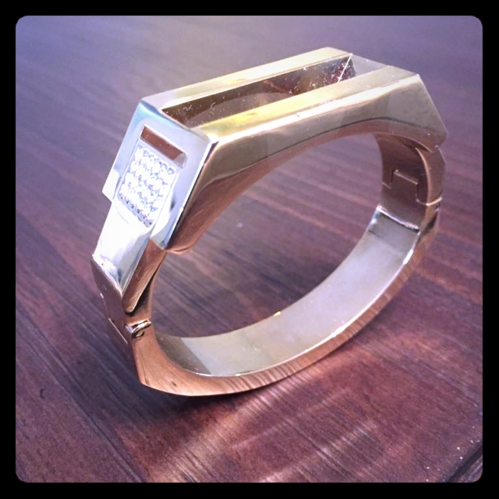 Ann Taylor Cutout Crystal Bracelet